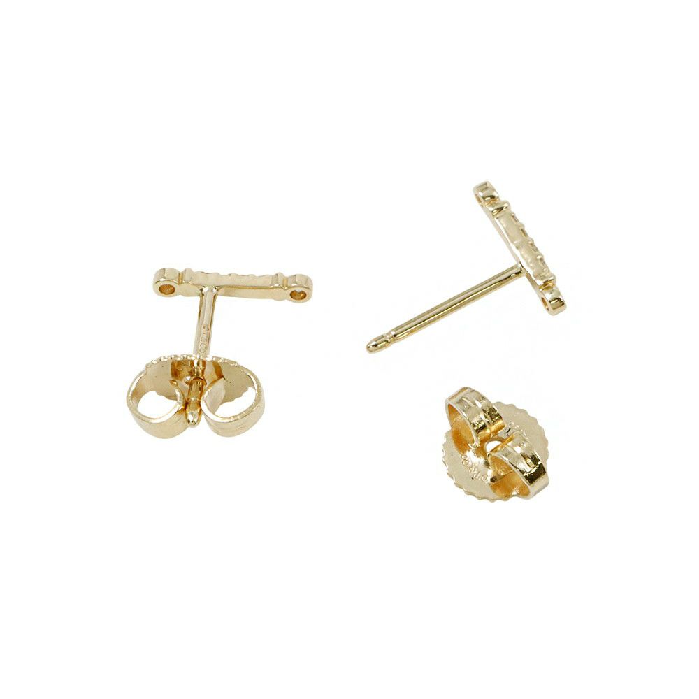 ティファニー ピアス フルール ド リス ステム ピアス ダイヤモンド K18YGイエローゴールド Tiffany&Co.