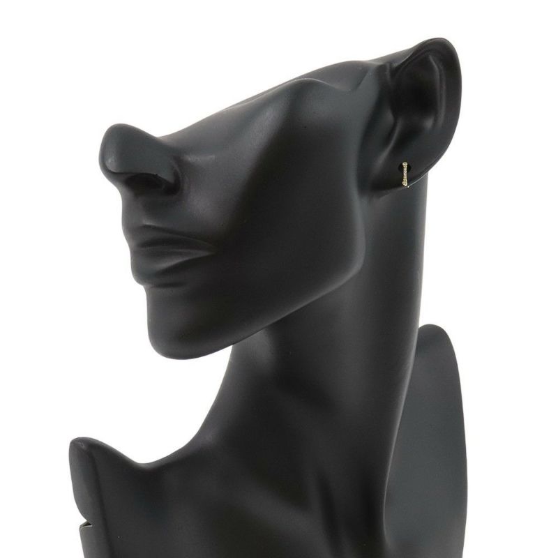 ティファニー ピアス フルール ド リス ステム ピアス ダイヤモンド K18YGイエローゴールド Tiffany&Co.