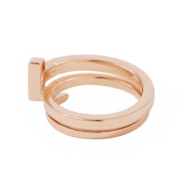 ティファニー リング Tスクエア ラップ リング ダイヤモンド K18PGピンクゴールド サイズ約10号 Tiffany&Co. 指輪