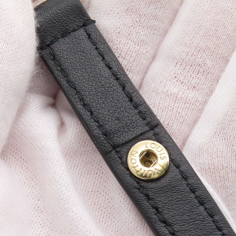 ルイヴィトン ショルダーバッグ モノグラム・パターン/ラムレザー ポシェットクッサン M83359 LOUIS VUITTON ブラック 黒