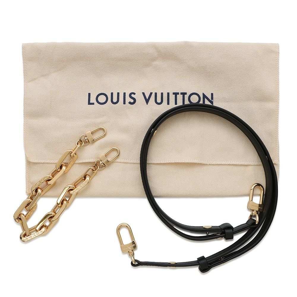 ルイヴィトン ショルダーバッグ モノグラム・パターン/ラムレザー ポシェットクッサン M83359 LOUIS VUITTON ブラック 黒
