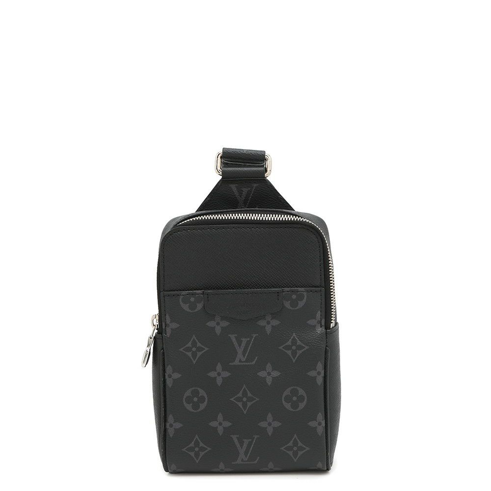 ルイヴィトン ボディバッグ モノグラム・エクリプス タイガ アウトドア・スリングバッグ M30741 ブラック 黒 タイガラマ