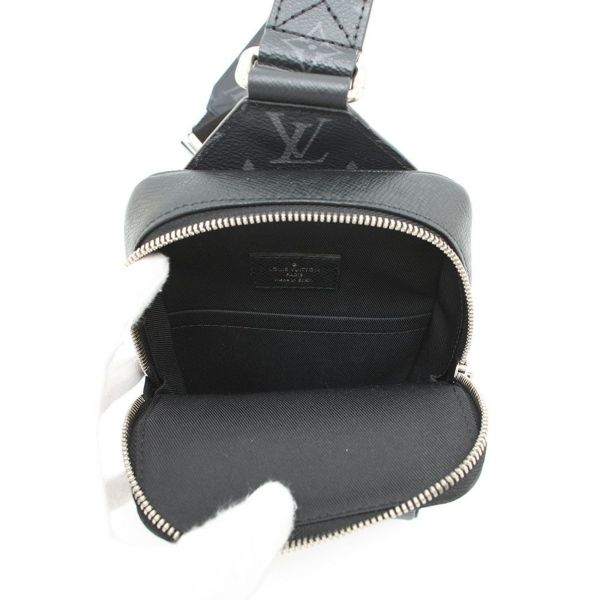 ルイヴィトン ボディバッグ モノグラム・エクリプス タイガ アウトドア・スリングバッグ M30741 ブラック 黒 タイガラマ