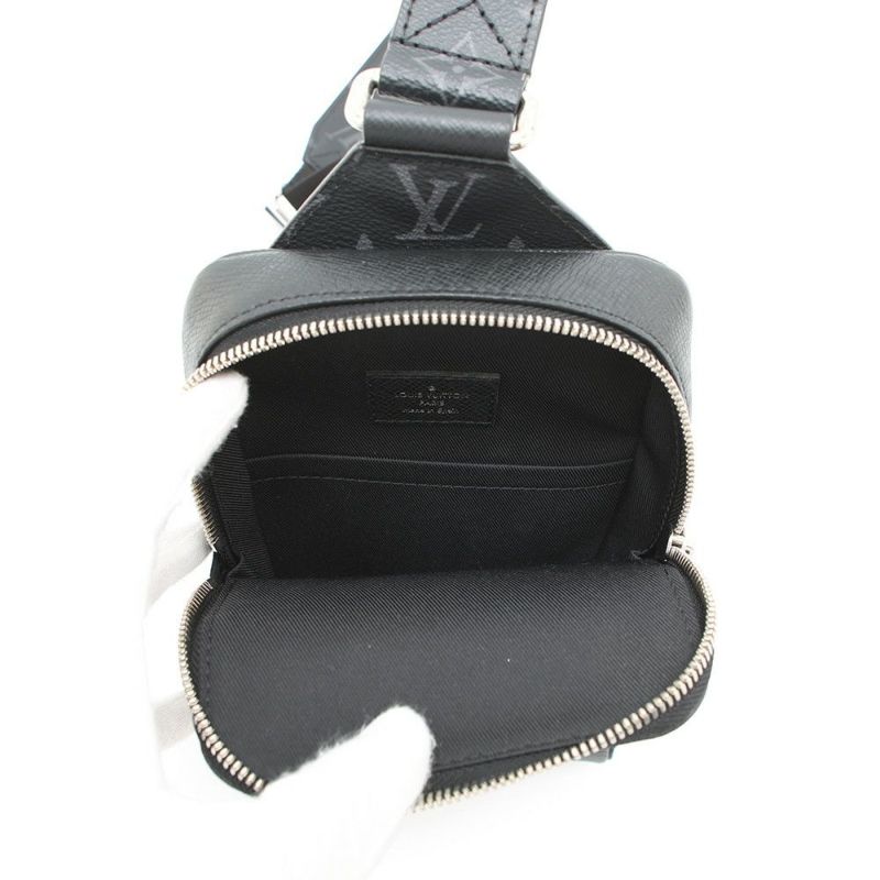 ルイヴィトン ボディバッグ モノグラム・エクリプス タイガ アウトドア・スリングバッグ M30741 ブラック 黒 タイガラマ