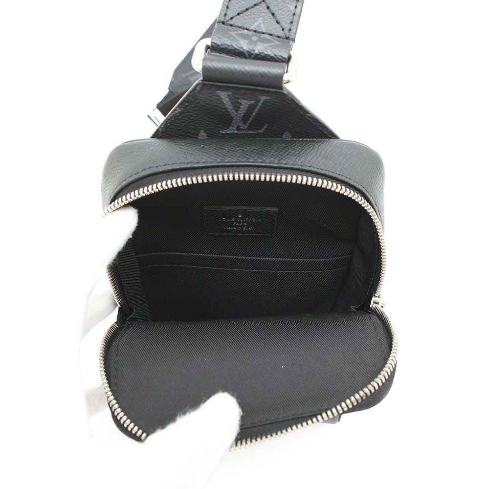 ルイヴィトン ボディバッグ モノグラム・エクリプス タイガ アウトドア・スリングバッグ M30741 ブラック 黒 タイガラマ