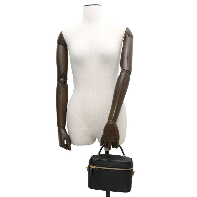 ルイヴィトン ハンドバッグ モノグラム・アンプラント ヴァニティPM M45598 バニティバッグ 黒 ブラック