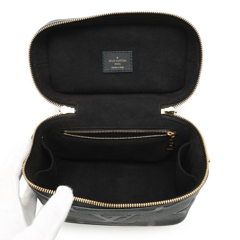 ルイヴィトン ハンドバッグ モノグラム・アンプラント ヴァニティPM M45598 バニティバッグ 黒 ブラック