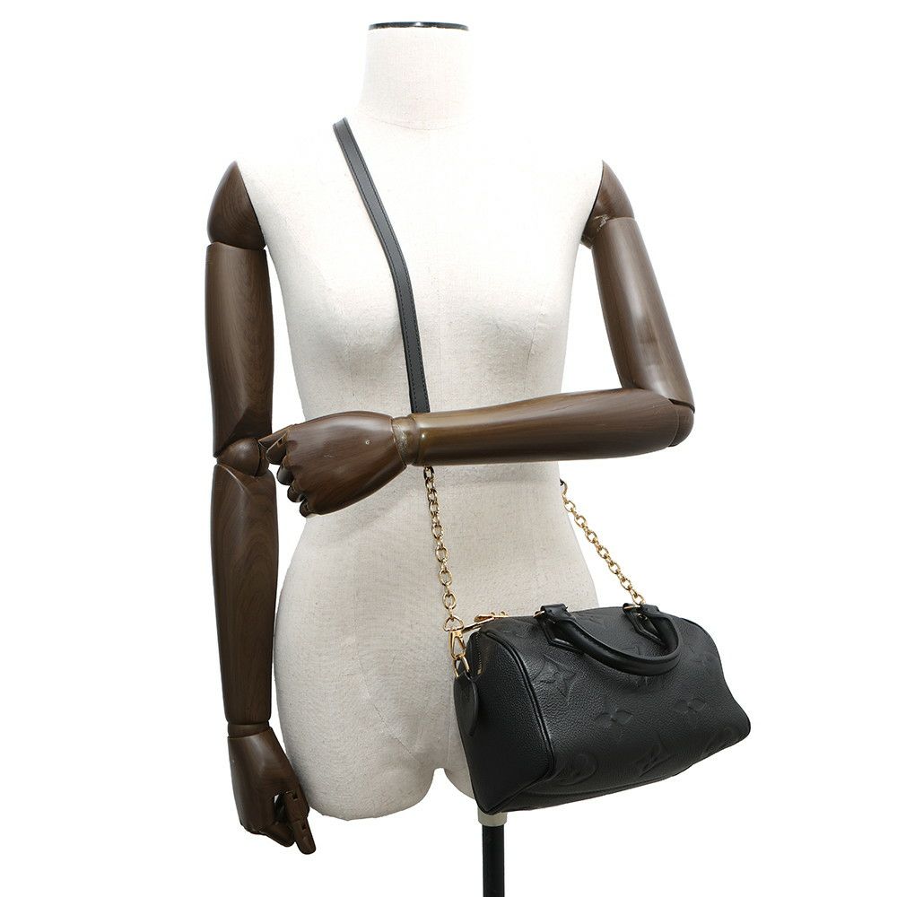 ルイヴィトン ハンドバッグ モノグラム・アンプラント スピーディ・バンドリエール20 M58953 2wayショルダー ブラック 黒