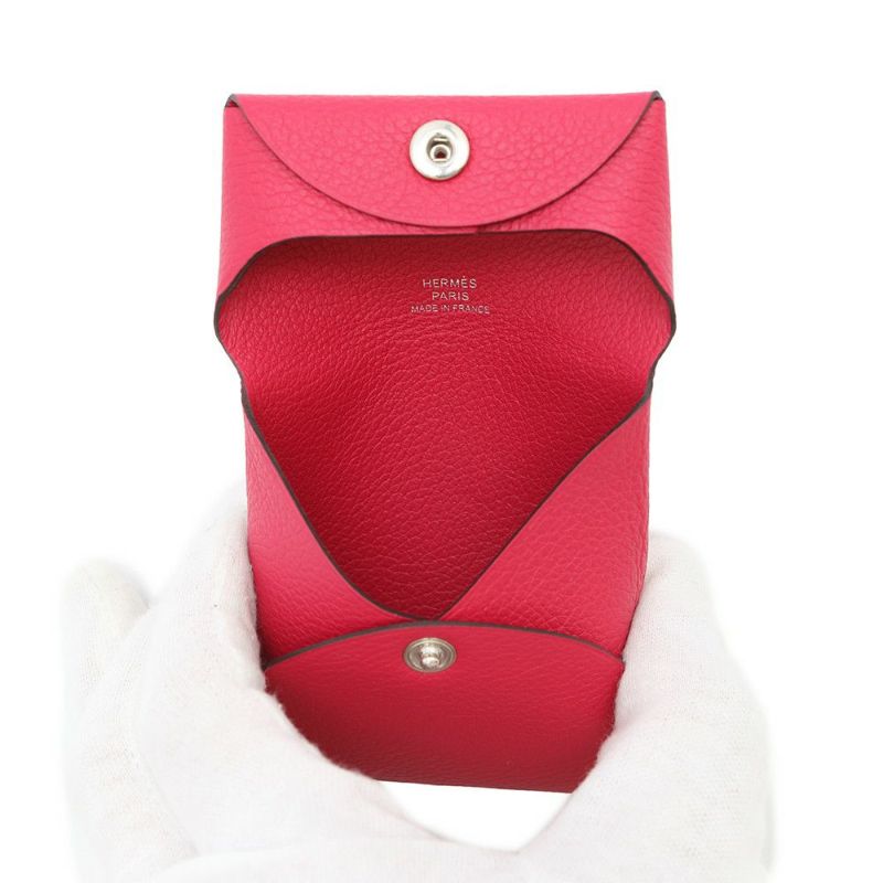 エルメス コインケース バスティア ローズメキシコ エバーカラー Y刻印 HERMES 財布