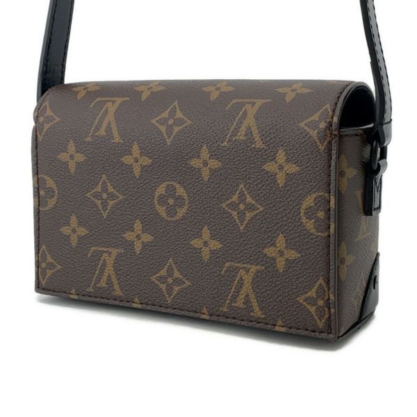 ルイヴィトン 長財布 モノグラム・マカサー スティーマー・ウェアラブル ウォレット M83613 ショルダーバッグ 黒 ブラック