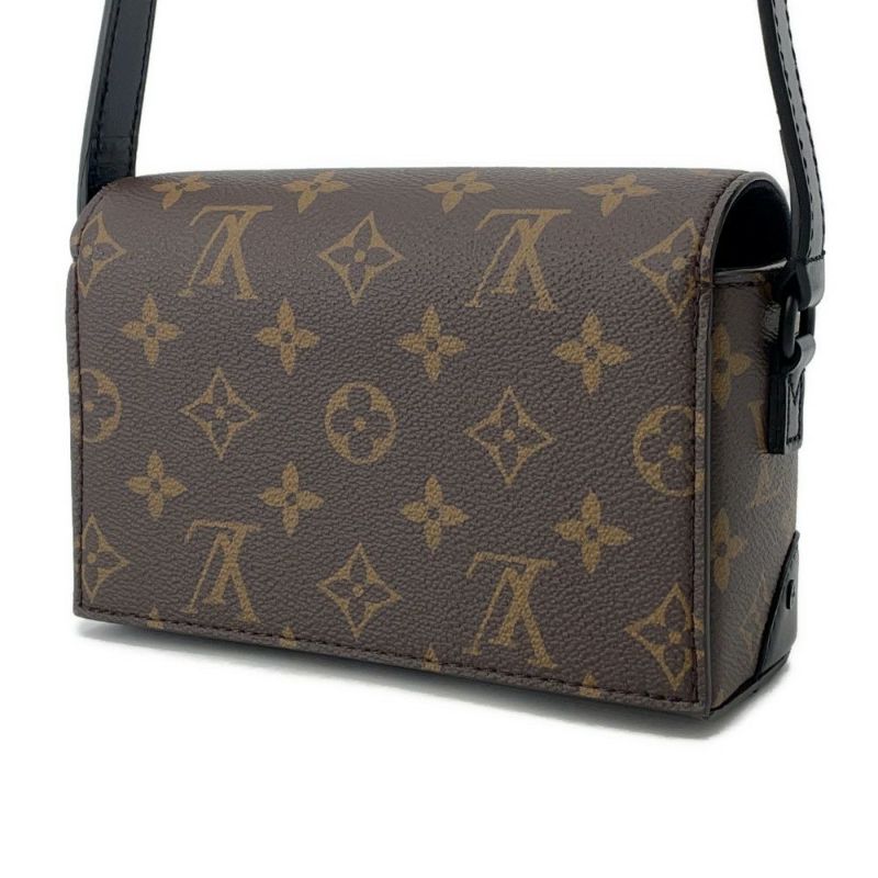 ルイヴィトン 長財布 モノグラム・マカサー スティーマー・ウェアラブル ウォレット M83613 ショルダーバッグ 黒 ブラック