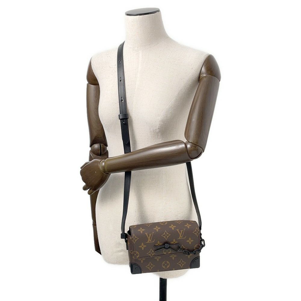 ルイヴィトン 長財布 モノグラム・マカサー スティーマー・ウェアラブル ウォレット M83613 ショルダーバッグ 黒 ブラック