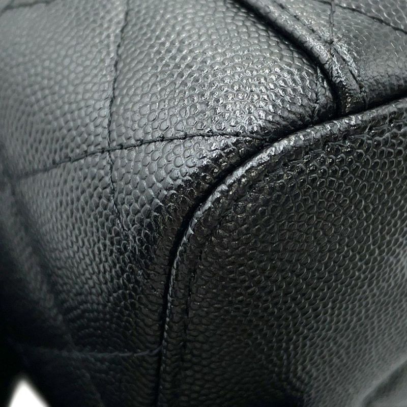 シャネル チェーンショルダーバッグ マトラッセ ココマーク ヴァニティケース キャビアスキン AP4404 CHANEL 黒 バニティ