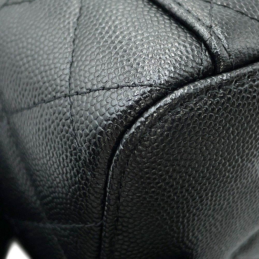 シャネル チェーンショルダーバッグ マトラッセ ココマーク ヴァニティケース キャビアスキン AP4404 CHANEL 黒 バニティ