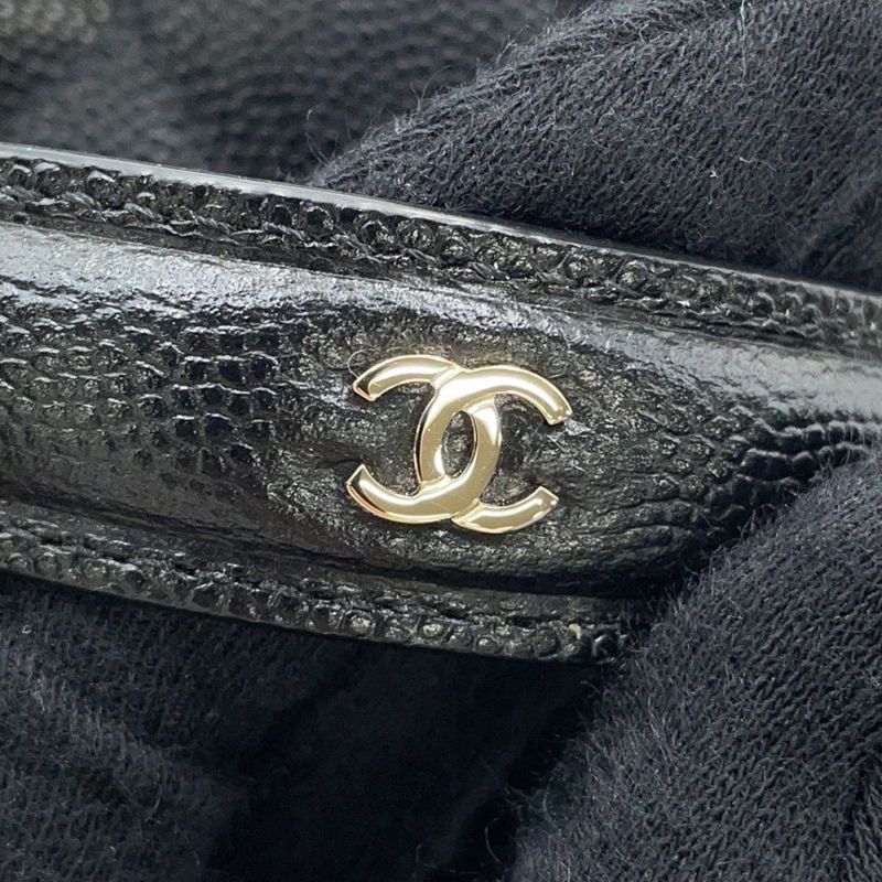 シャネル チェーンショルダーバッグ マトラッセ ココマーク ヴァニティケース キャビアスキン AP4404 CHANEL 黒 バニティ