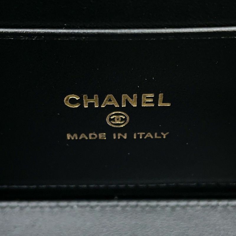 シャネル チェーンショルダーバッグ マトラッセ ココマーク ヴァニティケース キャビアスキン AP4404 CHANEL 黒 バニティ