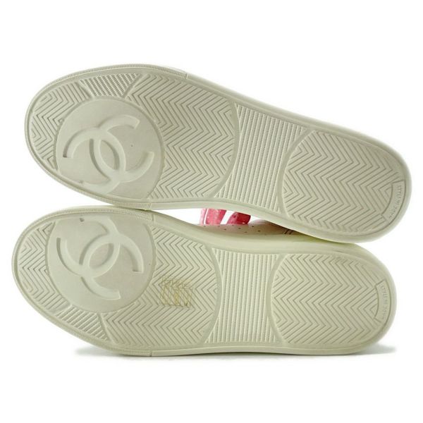 シャネル スニーカー ココマーク ロゴ レザー G35934 レディースサイズ38 CHANEL 靴 白