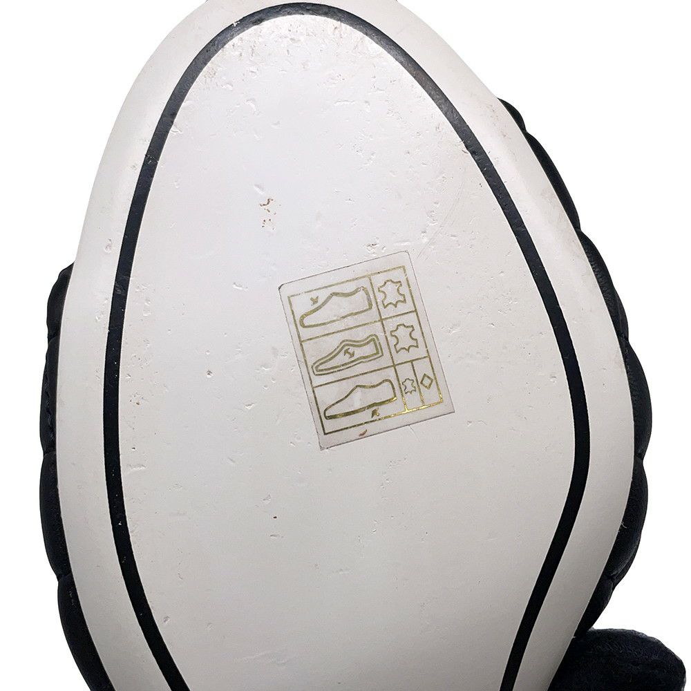 シャネル サンダル マトラッセ ココマーク ラムスキン G38820 レディースサイズ38C CHANEL 黒