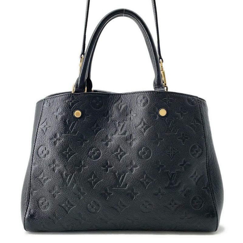 ルイヴィトン ハンドバッグ モノグラム アンプラント モンテーニュMM 2wayショルダーバッグ M41048 黒 ブラック