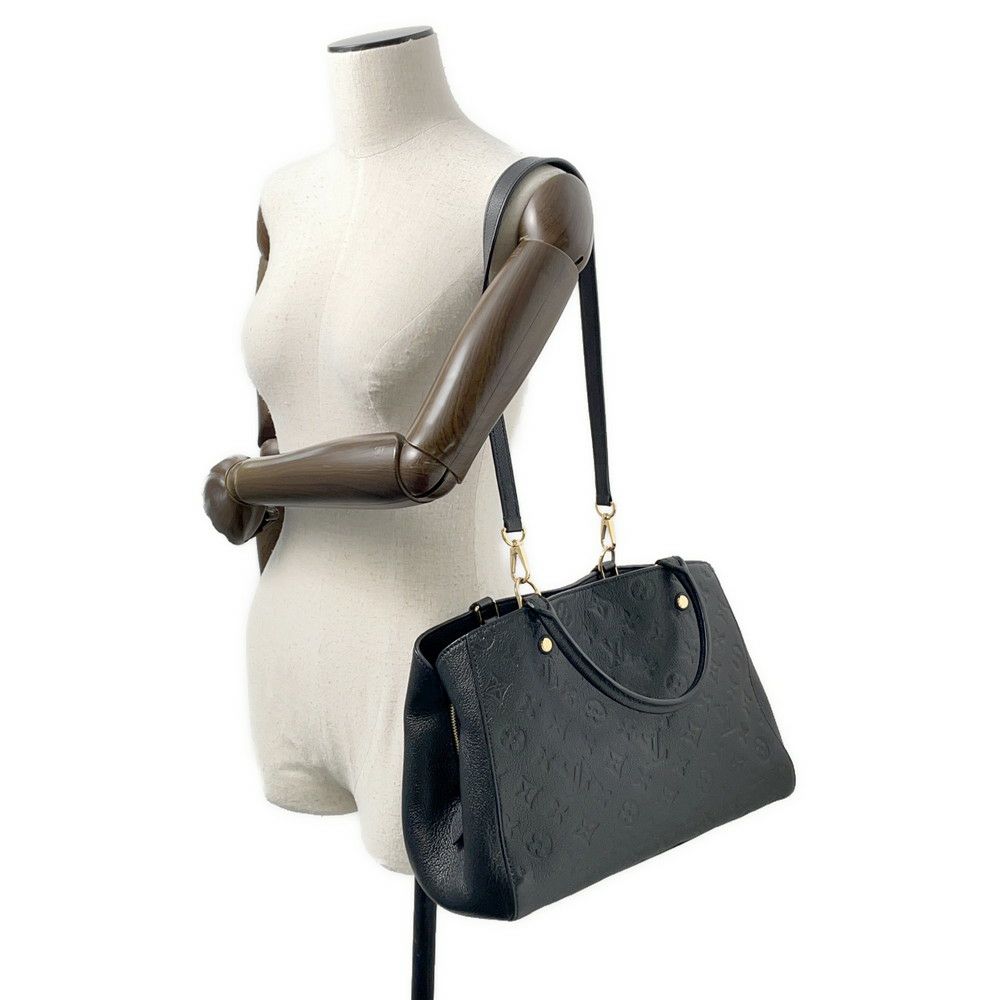 ルイヴィトン ハンドバッグ モノグラム アンプラント モンテーニュMM 2wayショルダーバッグ M41048 黒 ブラック