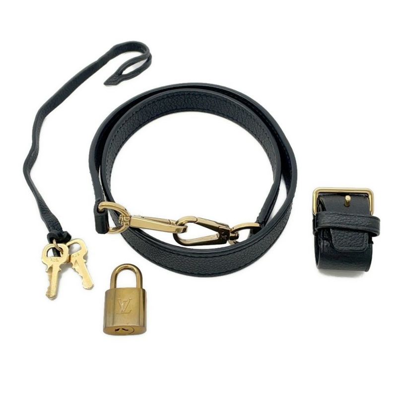 ルイヴィトン ハンドバッグ モノグラム アンプラント モンテーニュMM 2wayショルダーバッグ M41048 黒 ブラック