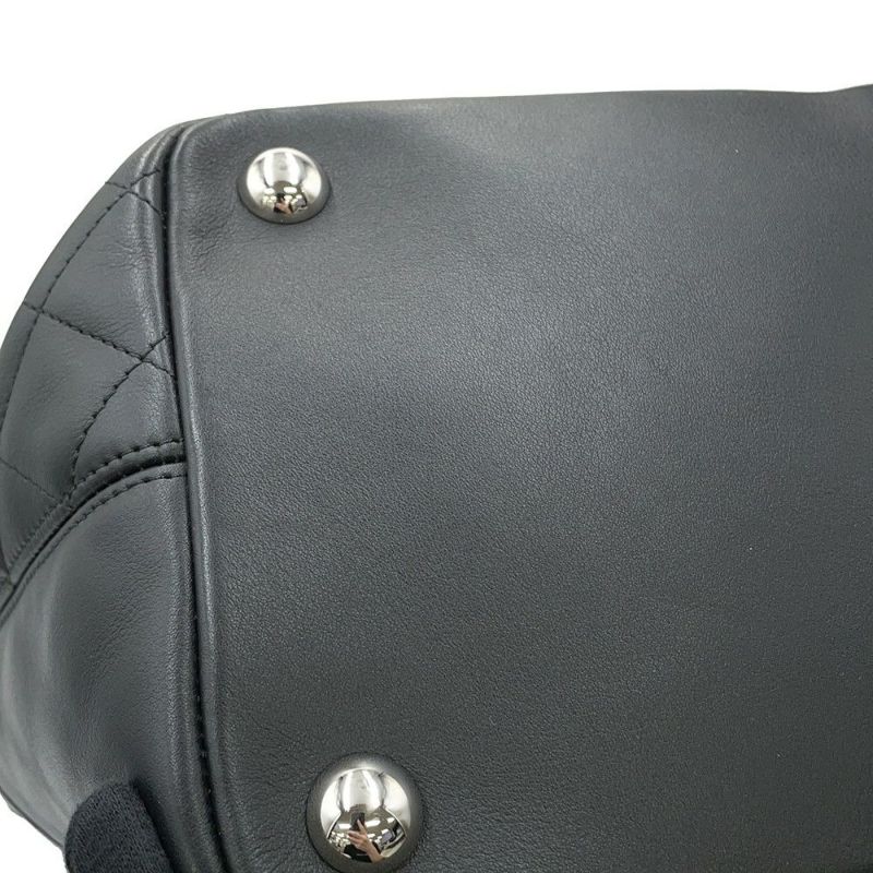 シャネル トートバッグ カンボンライン ラージトート ココマーク レザー A25169 CHANEL 黒