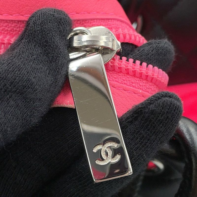 シャネル トートバッグ カンボンライン ラージトート ココマーク レザー A25169 CHANEL 黒