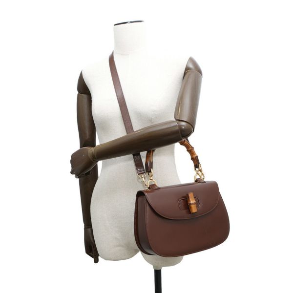 グッチ ハンドバッグ バンブー レザー 000・2113 GUCCI 2wayショルダー