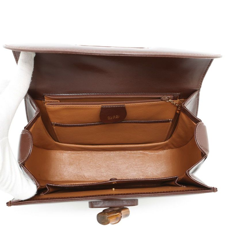 グッチ ハンドバッグ バンブー レザー 000・2113 GUCCI 2wayショルダー