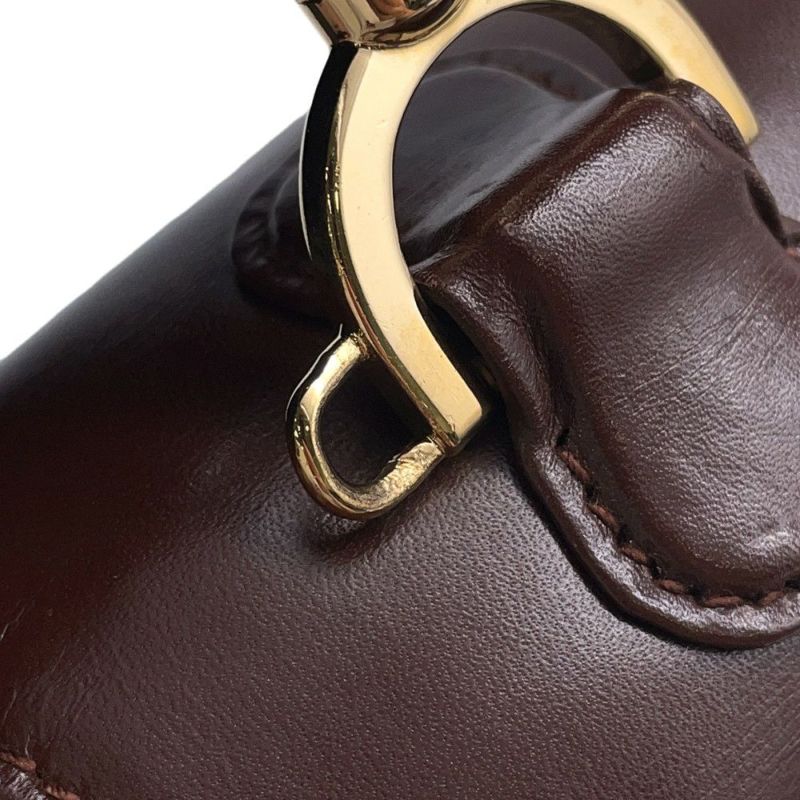 グッチ ハンドバッグ バンブー レザー 000・2113 GUCCI 2wayショルダー