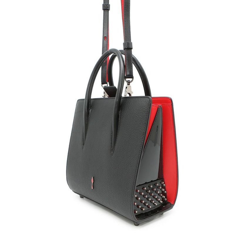 クリスチャン・ルブタン ハンドバッグ パロマ スモール レザー パテント 3175110 Christian Louboutin 2way 黒