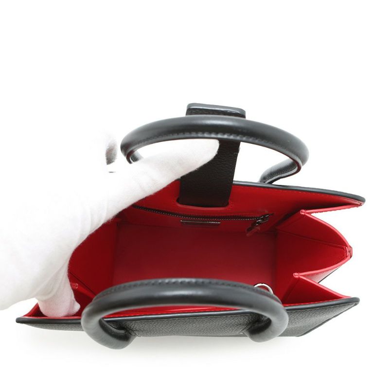 クリスチャン・ルブタン ハンドバッグ パロマ スモール レザー パテント 3175110 Christian Louboutin 2way 黒