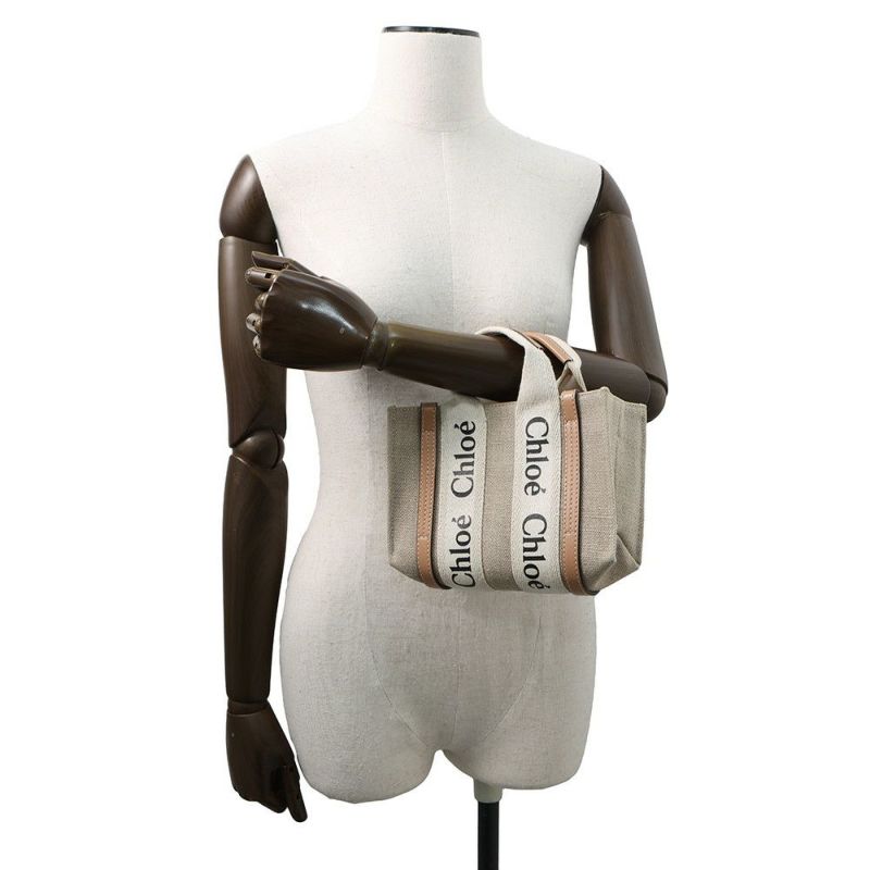 クロエ ハンドバッグ ウッディ トート ミニ キャンバス CHC22AP237I2690U Chloe 2way
