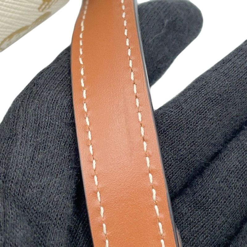 セリーヌ ショルダーバッグ トリオンフ クロード PVC 194142 CELINE ワンショルダーバッグ 白