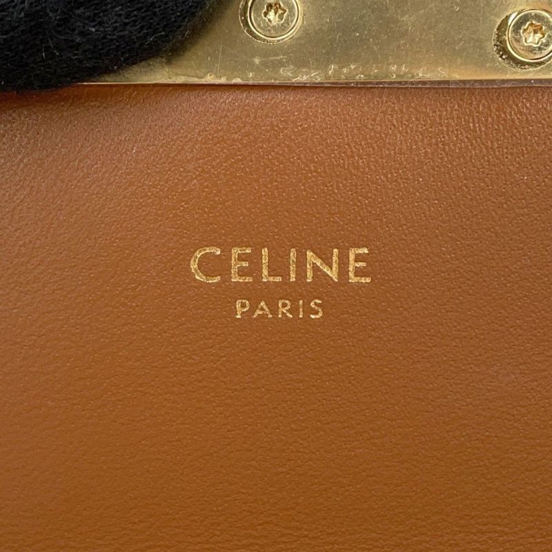 セリーヌ ショルダーバッグ トリオンフ クロード PVC 194142 CELINE ワンショルダーバッグ 白