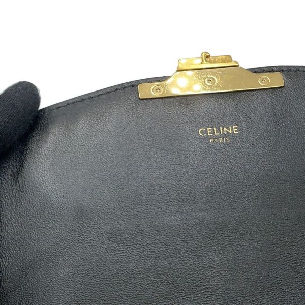 セリーヌ ショルダーバッグ ティーン トリオンフ キャンバス 188882 CELINE 黒