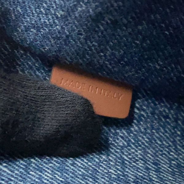 セリーヌ クラッチバッグ トリオンフ ストラップ付きスモールポーチ デニム 10J502 CELINE セカンドバッグ