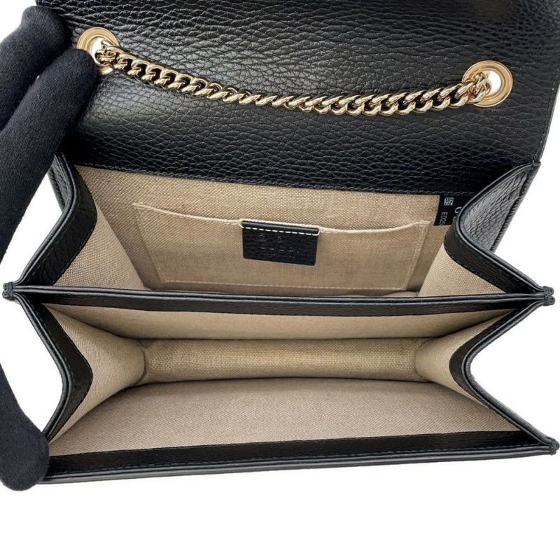 グッチ チェーンショルダーバッグ インターロッキングG 510304 GUCCI アウトレット品 黒