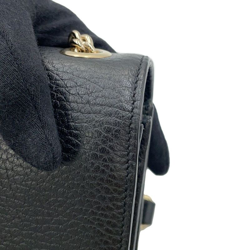 グッチ チェーンショルダーバッグ インターロッキングG 510304 GUCCI アウトレット品 黒