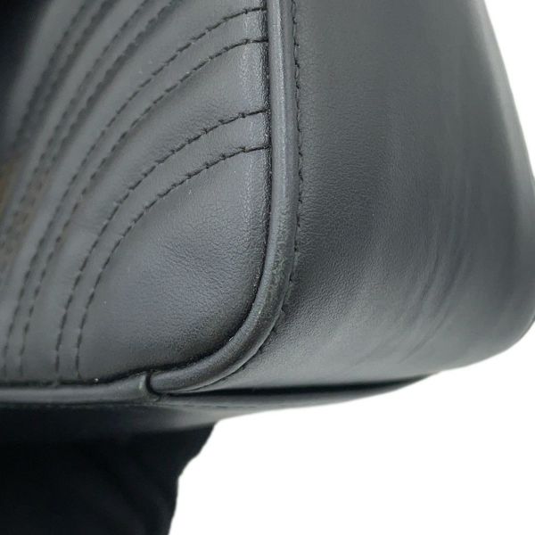 グッチ ハンドバッグ GGマーモント スモール トップハンドルバッグ 547260 GUCCI シェブロン 2wayチェーンショルダー 黒