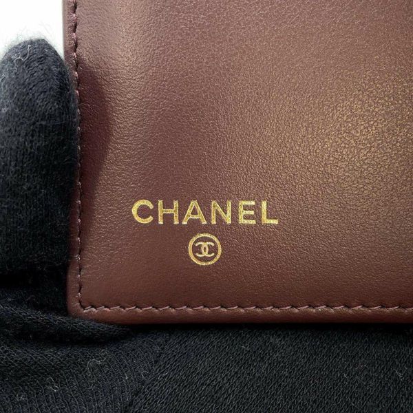 シャネル 財布 マトラッセ ココマーク キャビアスキン ブラック AP0232 CHANEL 三つ折り財布 黒