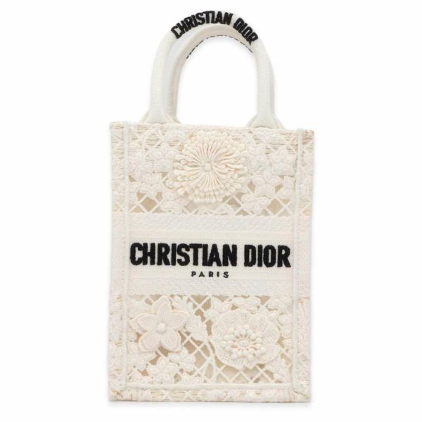 クリスチャン・ディオール トートバッグ ブックトート ミニ Christian Dior バッグ 2way ショルダーバッグ 白 安心保証 |  中古・新品ブランド販売ギャラリーレア公式通販