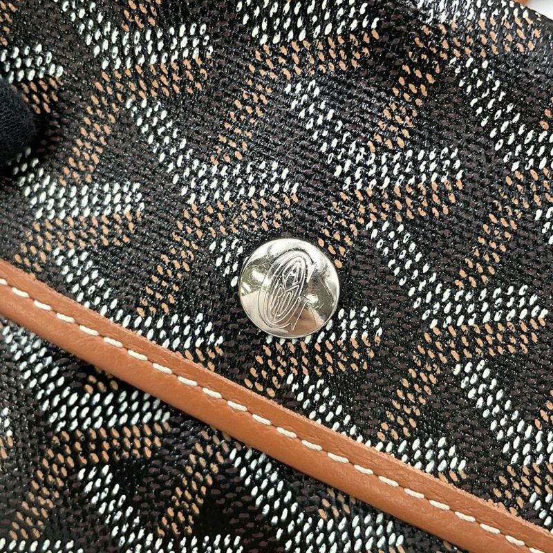 ゴヤール トートバッグ サンルイGM PVC STLOUIGMLTY01CL03P GOYARD ポーチ付き 黒 ブラウン