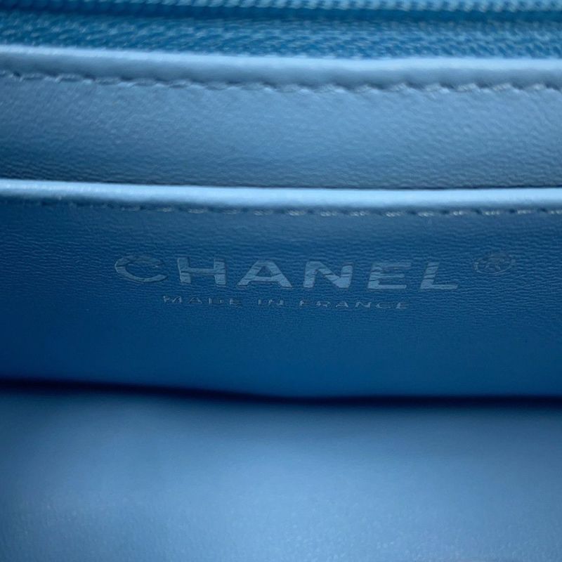 シャネル チェーンショルダーバッグ ココマーク ミニマトラッセ デニム A69900 CHANEL フラップ