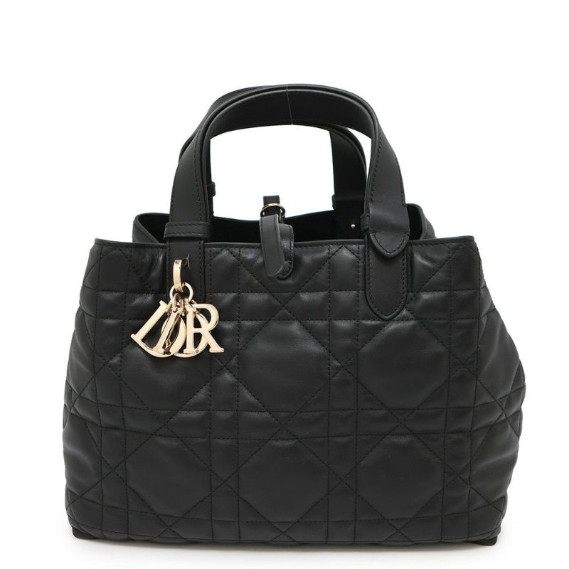 クリスチャン・ディオール ハンドバッグ トゥジュール Toujours ミディアム M2821OSHJ Christian Dior 2way 黒