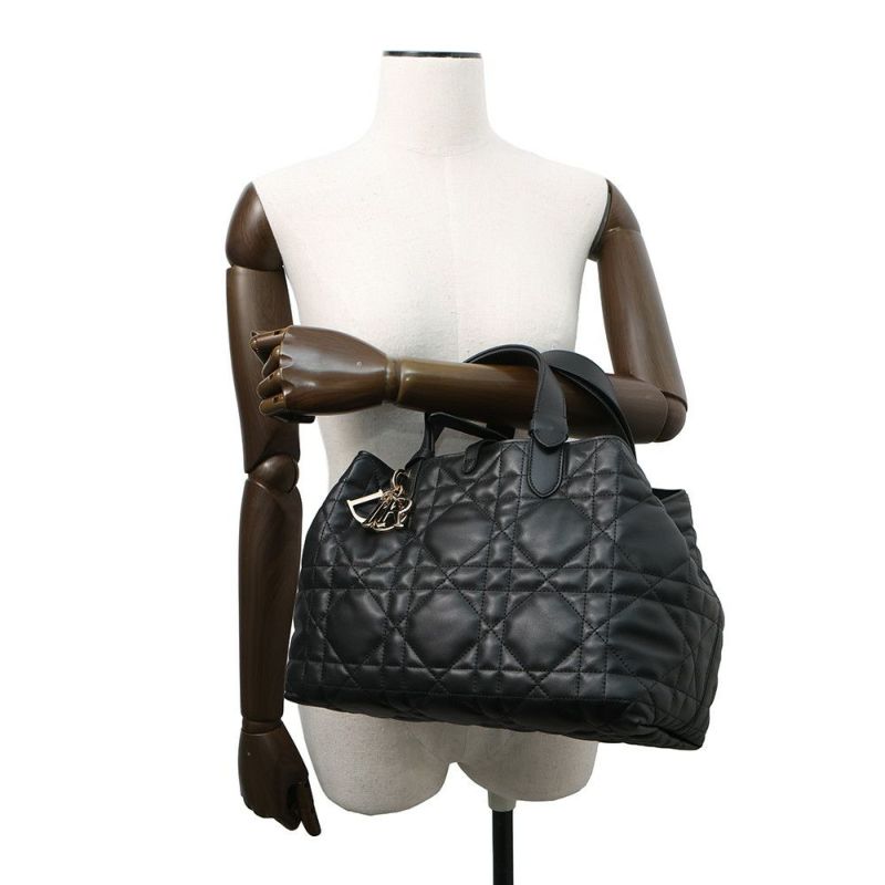 クリスチャン・ディオール ハンドバッグ トゥジュール Toujours ミディアム M2821OSHJ Christian Dior 2way 黒