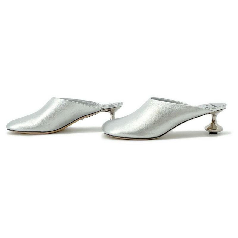 ロエベ ミュール トイ ミュール 45 ラミネートラムスキン LLST379X06 レディースサイズ38 LOEWE 靴