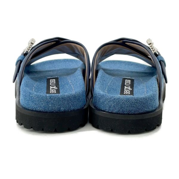 セルジオロッシ☆SR Twenty Buckle フラットサンダル デニム セルジオ ロッシ サンダル SR TWENTY BUCKLE フラット デニム