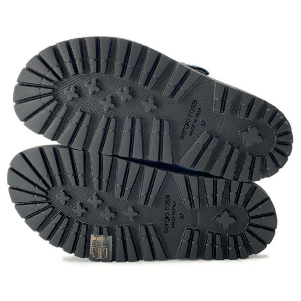 セルジオ ロッシ サンダル SR TWENTY BUCKLE フラット デニム B10390 レディースサイズ37 Sergio Rossi 靴