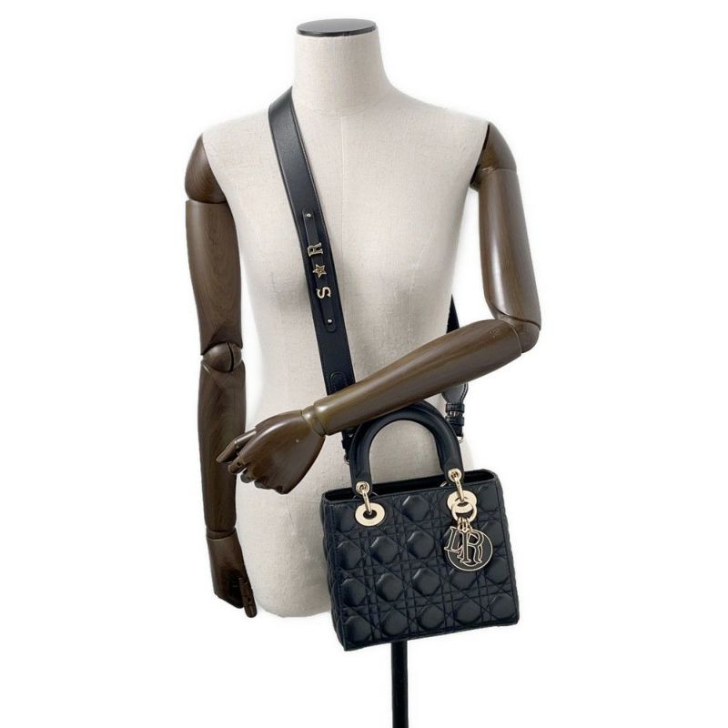 クリスチャン・ディオール ハンドバッグ マイレディディオール カナージュ M0538OCEA Christian Dior バッグ 2wayショルダー 黒